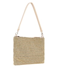 MARIO VALENTINO NABILAH Geantă clutch cu strasuri și curea de umăr aur - Genți femei - 2