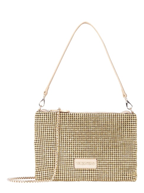 NABILAH Geantă clutch cu strasuri și curea de umăr aur - Genți femei