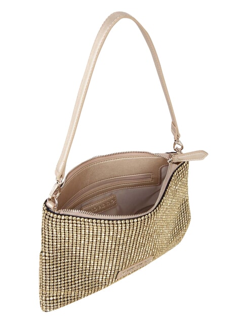 NABILAH Geantă clutch cu strasuri și curea de umăr aur - Genți femei