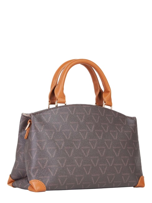 LADY RE Geantă de m&acirc;nă, cu curea de umăr maro &icirc;nchis/piele - Genți femei