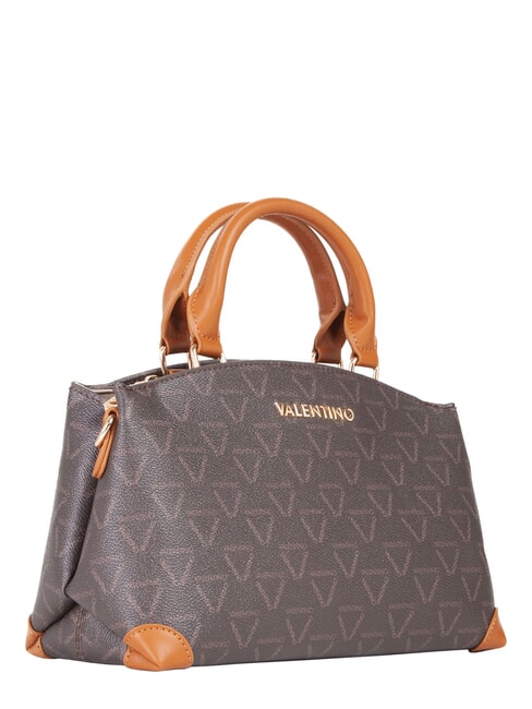 LADY RE Geantă de m&acirc;nă, cu curea de umăr maro &icirc;nchis/piele - Genți femei