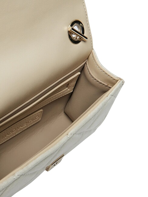 CHARLOTTE Geantă de umăr mini, cu clapă ecru - Genți femei