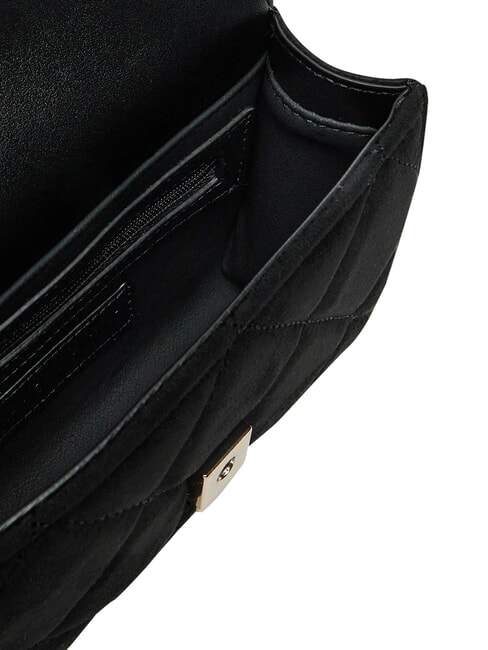 CHARLOTTE Geantă de umăr mini, cu clapă negru - Genți femei