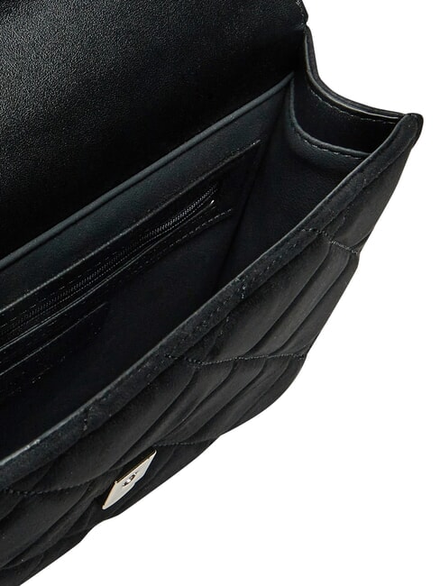 CHARLOTTE Geantă de umăr mini, cu clapă negru - Genți femei