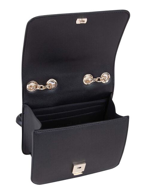 BRASS Geantă de umăr mini, cu clapă negru - Genți femei