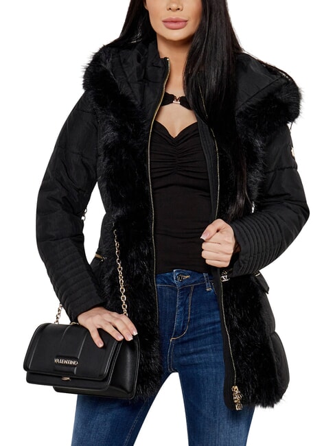 BRASS Geantă de umăr, cu clapă negru - Genți femei