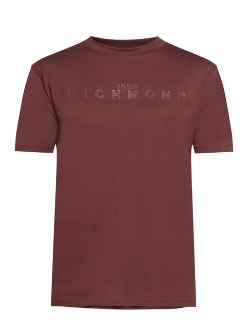 SOULOKU Tricou cu logo &icirc;n relief ciocolată amară - tricou