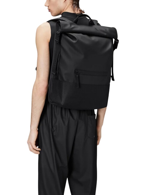 TRAIL ROLLTOP Rucsac pentru laptop de 13" negru - Rucsacuri pentru școală și timp liber