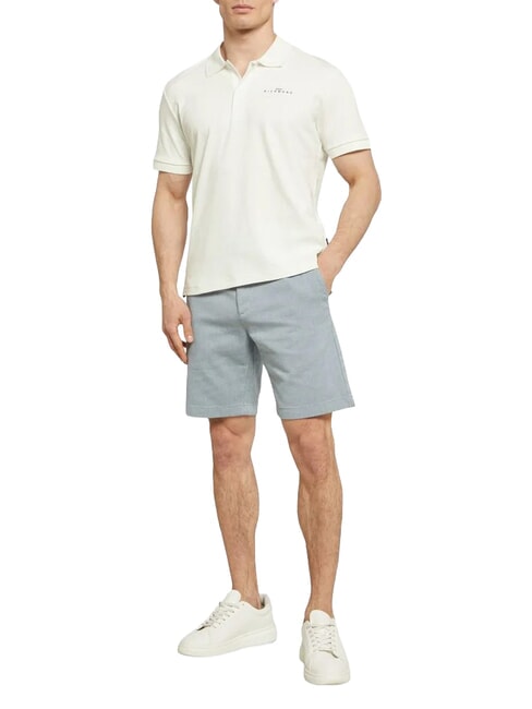 FERGUSON Tricou polo cu m&acirc;necă scurtă dansator de nor alb - maiou Polo