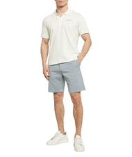 JOHN RICHMOND FERGUSON Tricou polo cu m&acirc;necă scurtă dansator de nor alb - maiou Polo - 4