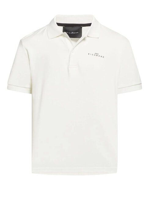 FERGUSON Tricou polo cu m&acirc;necă scurtă dansator de nor alb - maiou Polo