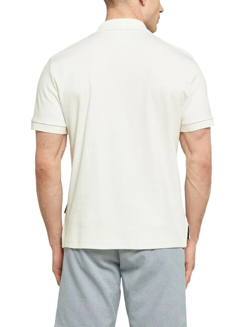 FERGUSON Tricou polo cu m&acirc;necă scurtă dansator de nor alb - maiou Polo