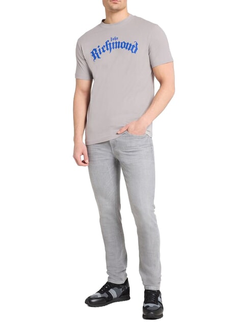 PALGI Tricou cu m&acirc;necă scurtă circular gri - tricou