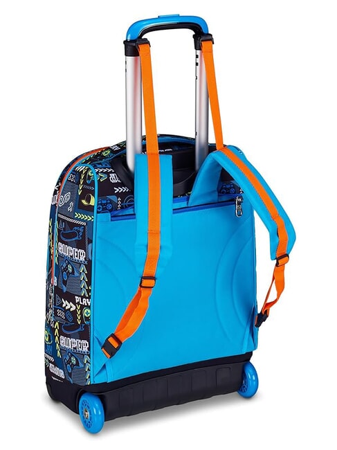 FACCE DA SJ Rucsac cu cărucior FIERY RED - Rucsacuri cu role