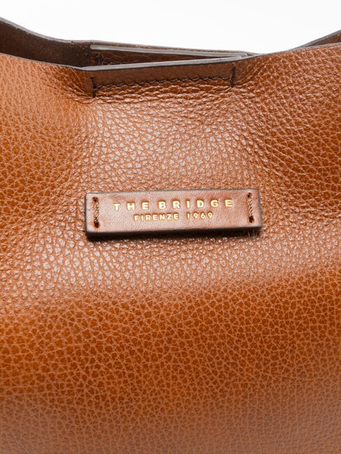 CORE SOFT Geantă de cumpărături din piele BROWN - Genți femei