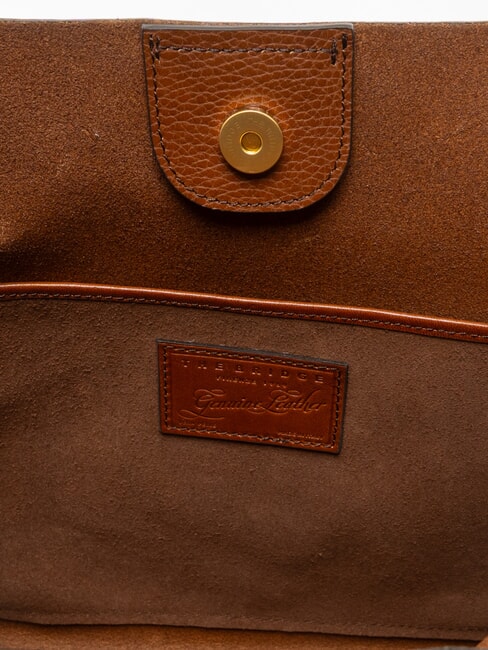 CORE SOFT Geantă de cumpărături din piele BROWN - Genți femei