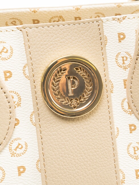 HERITAGE Geantă de m&acirc;nă, cu curea de umăr fildeş - Genți femei