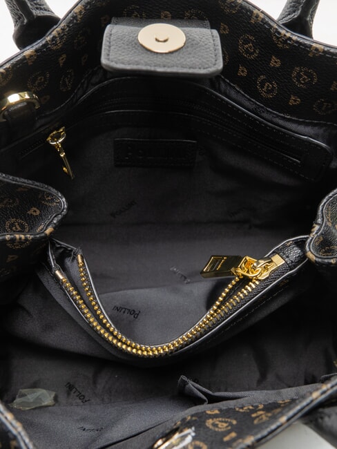 HERITAGE Geantă de m&acirc;nă, cu curea de umăr negru - Genți femei