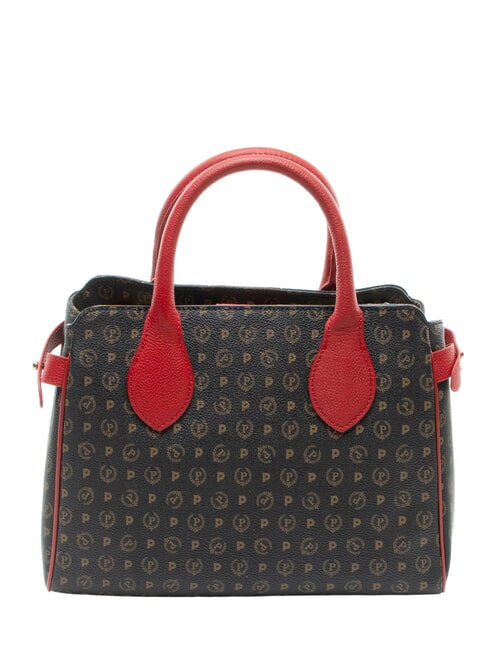 HERITAGE Geantă de m&acirc;nă, cu curea de umăr lac negru - Genți femei