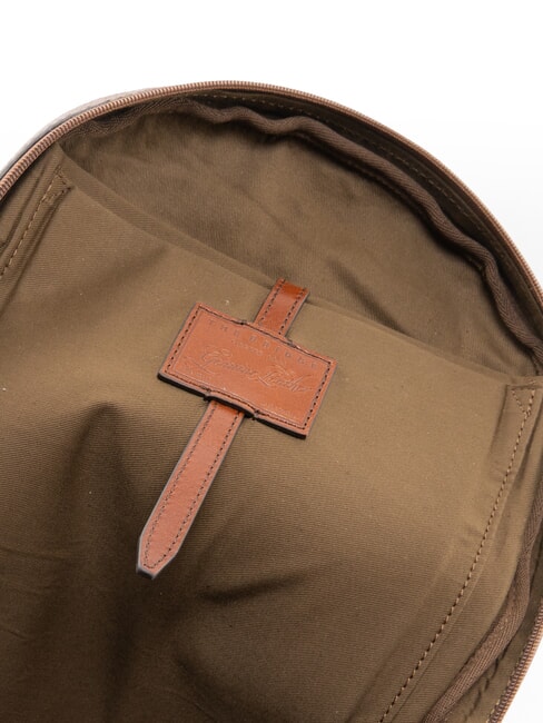 BIAGIO Rucsac din piele, suport pentru laptop de 13" maro 14/ruteniu paladiu - Rucsacuri pentru școală și timp liber