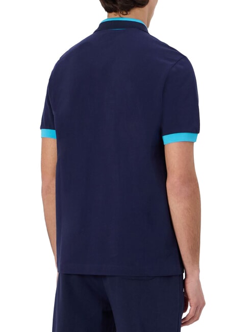 LOGO Tricou polo cu m&acirc;necă scurtă albastru marin - neon b - maiou Polo