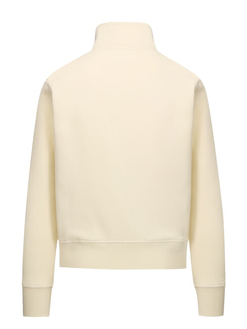 LOGO Hanorac cu fermoar complet sparanghel alb - Hanorace pentru femei