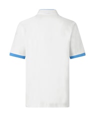 KAPPA LOGO Tricou polo cu m&acirc;necă scurtă alb - albastru neon - maiou Polo - 3
