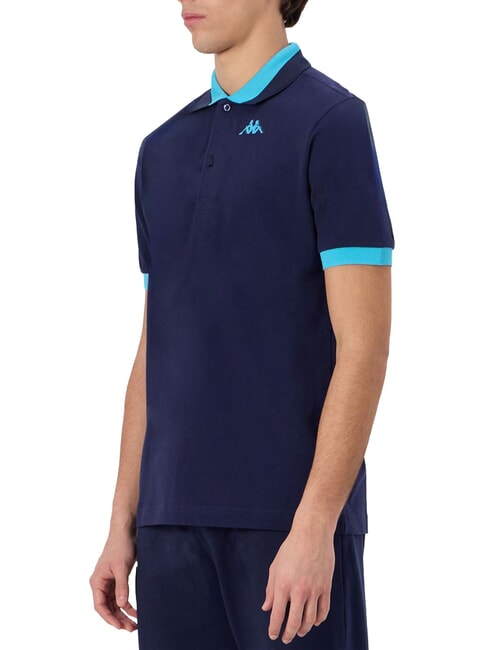 LOGO Tricou polo cu m&acirc;necă scurtă albastru marin - neon b - maiou Polo