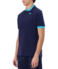 KAPPA LOGO Tricou polo cu m&acirc;necă scurtă albastru marin - neon b - maiou Polo - 2