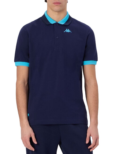 LOGO Tricou polo cu m&acirc;necă scurtă albastru marin - neon b - maiou Polo