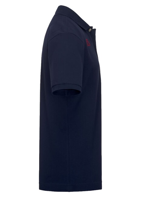 LOGO Tricou polo cu m&acirc;necă scurtă albastru marin58 - maiou Polo