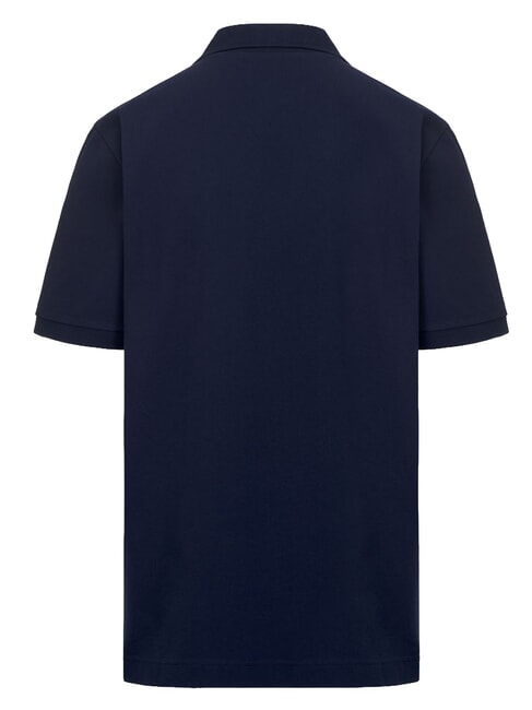 LOGO Tricou polo cu m&acirc;necă scurtă albastru marin58 - maiou Polo