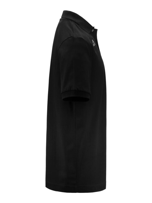 LOGO Tricou polo cu m&acirc;necă scurtă alb-negru - maiou Polo