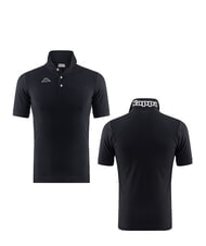 KAPPA LOGO Tricou polo cu m&acirc;necă scurtă alb-negru - maiou Polo - 4
