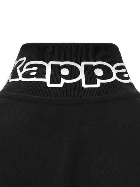 LOGO Tricou polo cu m&acirc;necă scurtă alb-negru - maiou Polo