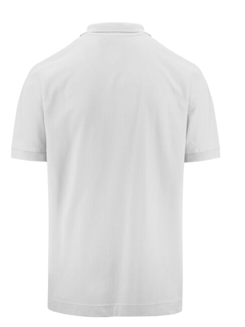 LOGO Tricou polo cu m&acirc;necă scurtă alb - maiou Polo