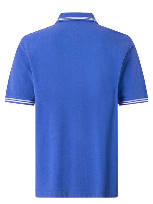 LOGO Tricou polo cu m&acirc;necă scurtă albastru regal - alb - maiou Polo
