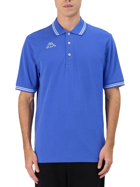 LOGO Tricou polo cu m&acirc;necă scurtă albastru regal - alb - maiou Polo