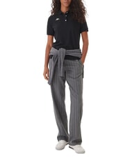 KAPPA LOGO Tricou polo cu m&acirc;necă scurtă negru - maiou Polo - 4