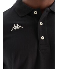 KAPPA LOGO Tricou polo cu m&acirc;necă scurtă negru - maiou Polo - 2