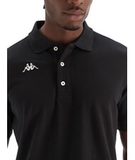 KAPPA LOGO Tricou polo cu m&acirc;necă scurtă negru - maiou Polo - 3