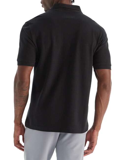 LOGO Tricou polo cu m&acirc;necă scurtă negru - maiou Polo