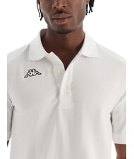 KAPPA LOGO Tricou polo cu m&acirc;necă scurtă alb - maiou Polo - 3