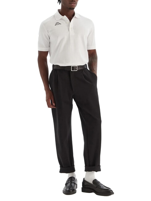 LOGO Tricou polo cu m&acirc;necă scurtă alb - maiou Polo