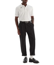 KAPPA LOGO Tricou polo cu m&acirc;necă scurtă alb - maiou Polo - 4