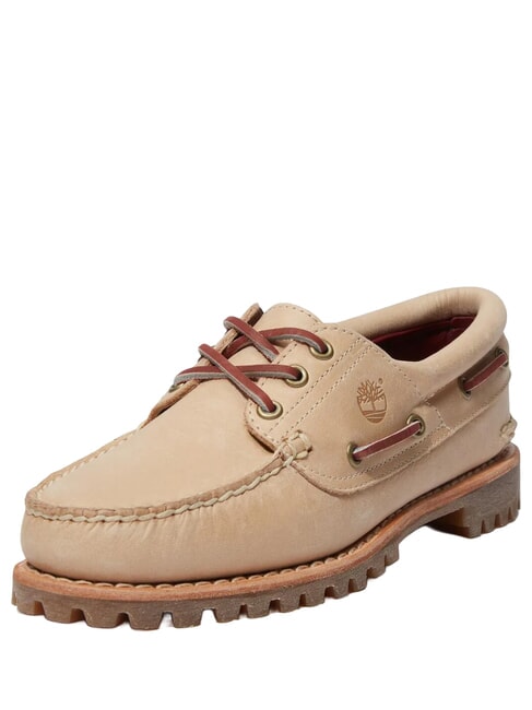 AUTHENTIC Pantofi din piele &icirc;ntoarsă bej mediu - Pantofi femei