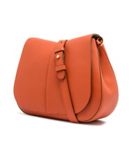 GIANNI CHIARINI HELENA ROUND Geanta din piele cu curea dubla de umar coral - Genți femei - 3