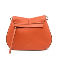 GIANNI CHIARINI HELENA ROUND Geanta din piele cu curea dubla de umar coral - Genți femei - 4
