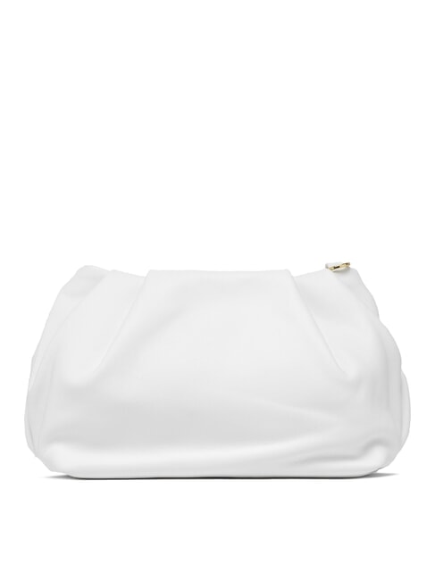 PERLA Geanta clutch din piele cu lant alb - Genți femei