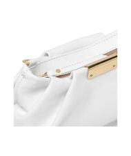 GIANNI CHIARINI PERLA Geanta clutch din piele cu lant alb - Genți femei - 4